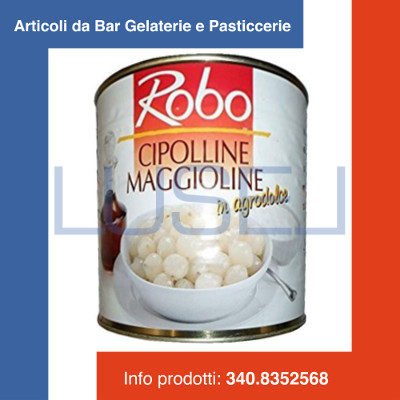 (a7) GR 2500 CIPOLLINE MAGGIOLINE IN AGRODOLCE IN LATTA (5 barattoli+ 1 omaggio)