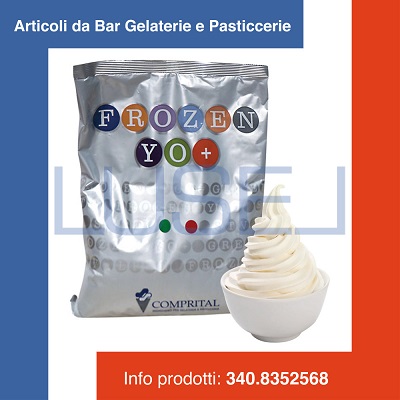 (a6) GR 1500 FROZEN YOGURT PER MACCHINA DA YOGURT SOFT (5 ct + 1 ct omaggio)