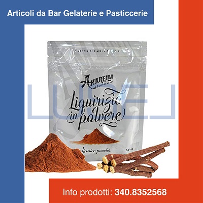 GR 100 LIQUIRIZIA IN POLVERE AMARELLI IDEALE PER LAVORAZIONE DI GELATERIA E PASTICCERIA