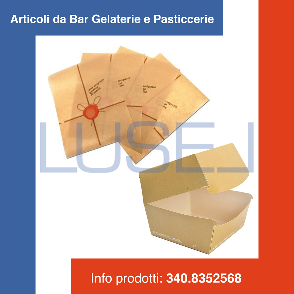 (a37) PZ 100 PORTA PANINO BIO COMPOSTABILE 12X12X11 CM + PZ 100 FOGLI ANTI GRASSO