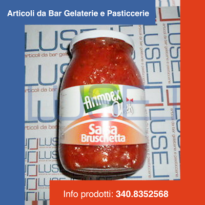 GR 960 SALSA BRUSCHETTA IN VASO DI VETRO CREMA AL POMODORO